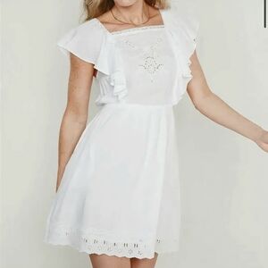 Old Navy Women's Waist-Defined Flutter-Sleeve Tie-Back Mini Dress Sz 2X NWT